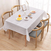 Plastic PEVA rectangular thin Tablecloth Lattice printed Waterproof Oilproof kitchen dining Table colth Cover Mat Oilcloth wash