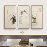 Traditional Chinese Style Orchid Flower Abstract Canvas Painting Posters Prints Wall Art Pictures Living Room Home Decor Cuadros
