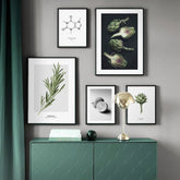 Rosemary Caffeine Artichoke Lemon Kitchen Wall Art Canvas Painting Nordic Posters And Print Wall Picture For Living Room Decor