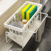 Multifunctional Sponge Rack Drainer Kitchen Shelf Sink Rag Dishwashing Detergent Dishcloth Organiser Kitchen Storage Racks