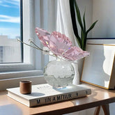 Crystal Cut Butterfly Ornament Decoration for Office Table Home Bedroom Crystal Ball Figurine Desk Table Window Ornaments Gifts