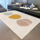 VIKAMA Square Nordic-style Carpet - A Simple and Luxurious Square Soft Crystal Fiber Rug, Suitable for Bedroom, Living Room or H