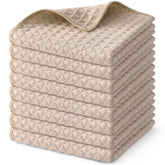 Olanly Kitchen Towels Premium Microfiber Waffle Weave Kitchen Cleaning Rags Ultra Absorbent Dish Towel Reusable Daily Dish Cloth