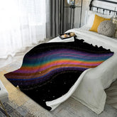 Colorful Cosmic Blanket Microfiber Flannel Cover Blanket Bedroom Living Room Sofa Soft And Comfortable Home Decoration