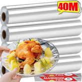 2/1Rolls Aluminum Foil Roll Baking Roasting Wrapping Food Storage Disposable Aluminum Foil Sheets for Household Kitchen Cooking