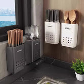 Wall-Mounted Chopstick Cage Kitchen Storage Rack Household Tableware Drain Holder Chopstick Holder Organizing Box for Home