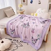 Air Conditioning Quilt Cute Pochacco Kids Nap Blanket Summer Breathable Bedspread
