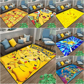 MINISO PIkachu Pokemon Anime Themed Carpet for Living Room Bedroom Kid's Room NonSlip Playmat Balcony Lounge Sofa Rug Gift Idel