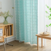 Home bedroom Nordic style simple semi-blackout sunscreen solid color curtains ak721