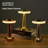 Bar small table lamp metal outdoor small table lamp dining table bedside creative night light dumbbell atmospher