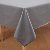 Kitinjoy Rectangle Linen Tablecloth For Kitchen Dining Water-Repellent Table Linen Stain Protection Wipeable Fabric Table Covers