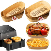 Air Fryer Baking Paper, Air Fryer Tray, Greaseproof Paper Air Fryer Compatible with Philips Airfryer Double Basket Series 3000