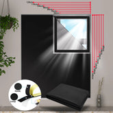 Customizable size 100% Blackout Curtain No Drilling Portable Travel Window Shades with Velcro For Living Room Bedroom Window