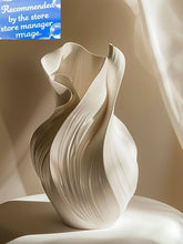 17.5cm Nordic Ceramic Vase Abstract Grass Dried Real Flower Living Dinning Room Cabinet Office Desktop Decoration Gift