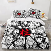 Demon Slayer Agatsuma Zenitsu Duvet Cover Set HD Comforter Cover for Kids Bedding Sets Bedclothes Bedroom Decor