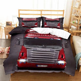 Scanias Truck Logo Bedding Set Boys Girls Twin Queen Size Duvet Cover Pillowcase Bed Kids Adult Fashion Home Textileextile
