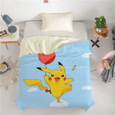 Japan Pikachu Cartoon Summer Quilt Thin Lightweight Comforter Breadspread 200x230cm Duvet for Children Kids Gifts