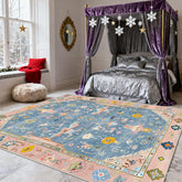 Persian Retro Bedroom Bed End Large Rugs Home Decoration Christmas Living Room Carpets Lounge Fluffy Short Velvet Washable Mat