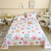 1pc Pure Cotton Bedsheet Floral Style Flat Sheet Single Sheets for Kids Adults Room Bed Linen sabana para cama (No Pillowcase)