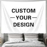 Custom Tapestry Wall Hanging Room Decor Aesthetic Personalized Tapestry Boho Hippie DIY Tapestries Party Backdrop Home Decor