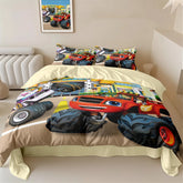 3D Digital Blaze and the Monster Machines Bedding Set With Pillowcases 2/3pcs Monster Machines Duvet Cover Set Teens & Kids