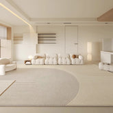 Large Area Carpets for Living Room Fluffy Soft Lounge Floor Mat Thick Anti-slip Study Rug Cream Style Bedroom Plush Decor Carpet