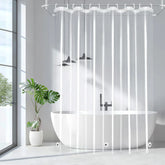 1pc Waterproof Clear Shower Curtain with Bottom Magnets & Metal Grommets Plastic Transparent Shower Curtain Liner for Bathroom