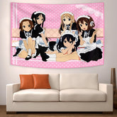 90x150cm Japanese Anime Tapestry Kawaii Decorate Wall Tapestry Cute Gift Flags
