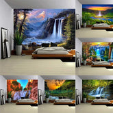 Tapestry Wall Hanging Beautiful Beach Landscape Decor Art Bedroom Window Background
