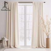 1PC Modern Luxury Cream Velvet Curtains Window Curtains for Living Room Bedroom Dining Wedding Solid Color Partition Decor 커튼