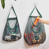 Reusable Storage Bags Kitchen Hanging Mesh Bag Home Fruit And Vegetable Storage Net Bag For Ginger Garlic Potatoes Onions