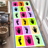 Twister Game Runner Rug Colorful Playroom Decor Family Fun Children's Climbing Mat Nursery Children's Room Decorative Floor Mat