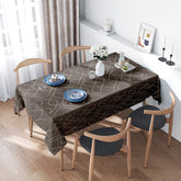 Modern Solid Color Geometric Tablecloth for Dining Room Decoration Home Textiles Non-slip Waterproof Spill-proof Kitchen Cover 1