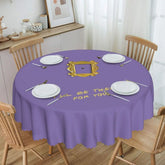 Customized I'll Be There For You Round Tablecloths 60 Inch Friends TV Show Table Covers for Kitchen Table Cloth