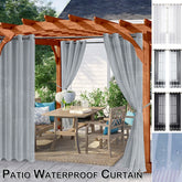 Outdoor Waterproof Sheer Curtains Grommet Indoor Voile Sheer Curtain Garden Drapes For Patio Porch Pergola Cabana Home Decor
