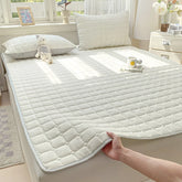 1/2/3-Pack Stripe Embossed Cotton Mattress Lightweight Breathable All-Season Machine Washable Ideal for Bedroom Or Guest Room