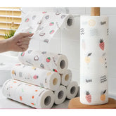 Disposable thickened kitchen paper towels, non-greasy, used for washing dishes, dual-purpose for wet and dry cleaning.