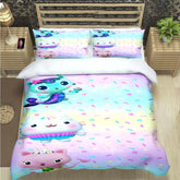 Fashion Cute Cartoon G-Gabby Dollhouses Print Bedding Set Duvet Cover Comforter Bed Youth Kids Girl Boys Luxury Gift