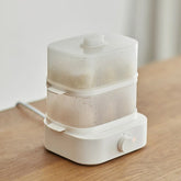 6 Egg Cooker Electric Fast Boiling Egg Maker Energy Saving Office Lunch Egg Steamer BPA-Free Plastic Compact For Kitchen/Dorm