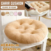 Winter Plush Thick Seat Cushion Home Sofa Office Chair Solid Color Lambswool Cushion Thicken Soft Floor Pads Round and Square