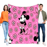Minnie Mouse Blanket Soft Cozy Fleece Throw for Kids Lightweight Sofa Bed Decor Birthday Gift for Girls