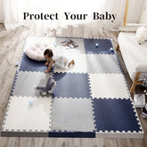16pcs 30*30cm Puzzle Mat For Children Thick Baby Play Mat Kids Carpet Mats EVA Foam Rug Children Room Activities Mat For Baby