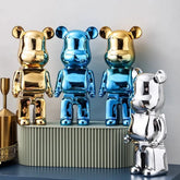 Aesthetic Bear Figure Ceramics Violent Bear Statue Animal Figurine Sculpture Decor Luxury Livingroom Decoration Desk Accessories