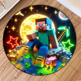 MINISO M-MINE Sandbox Games Decor Carpet for Living Room Sofa Coffee Table Bedroom Area Rugs Kitchen Kid Room Nonslip Floor Mats