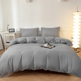 2025 New Washed Cotton Solid Color Single Quilt Set Skin Friendly Breathable Quilt Cover 180X220 200X230