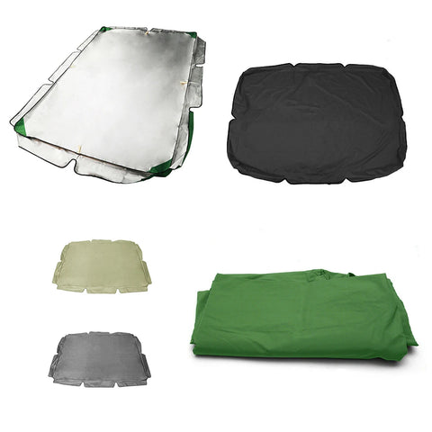 Swing Chair Cover Playground Swing Chair Top Cover Waterproof Sunshade Canopy, Green, 164X114X15Cm