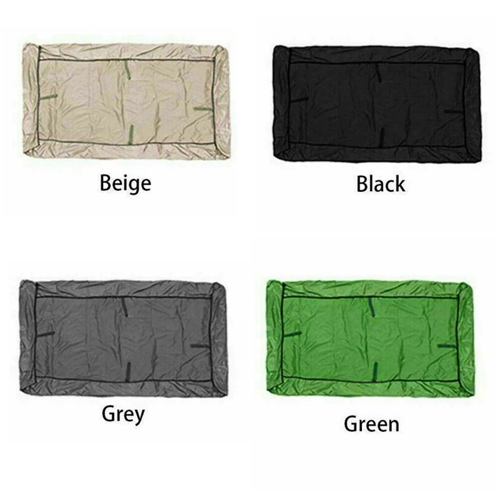 Swing Chair Cover Playground Swing Chair Top Cover Waterproof Sunshade Canopy, Green, 164X114X15Cm
