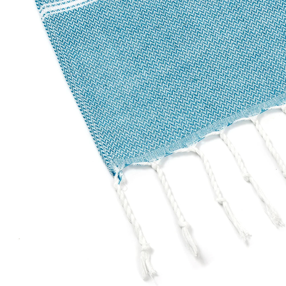 Cotton Turkish Beach Towel 90*180CM Sauna Spa Gym Sports Fitness Fringed Bath Towel Kitchen Soft Absorbent Quick Drying Towels