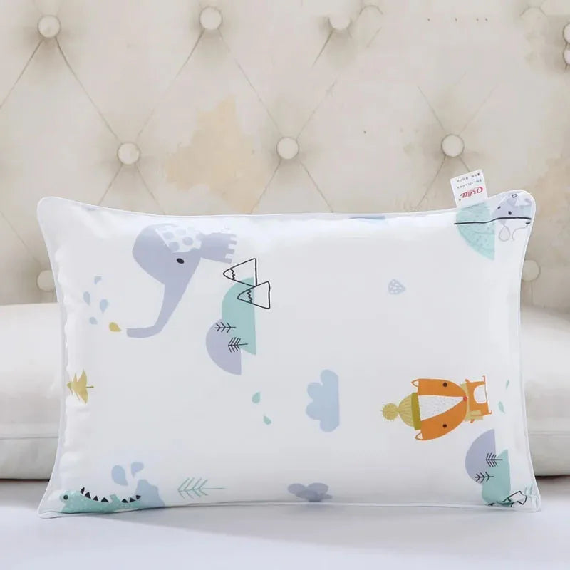 Four Season Universal Child Pillow Cartoon Style Cotton Baby Comfortable Pillowcase Kindergarten Student High Quality Pillowcase