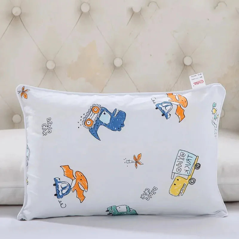 Four Season Universal Child Pillow Cartoon Style Cotton Baby Comfortable Pillowcase Kindergarten Student High Quality Pillowcase